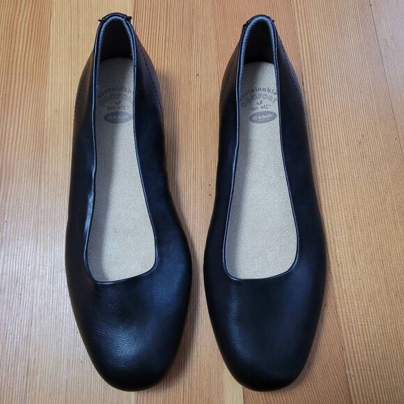 Dr. Scholl's Shoes - Dr Scholls 10W wexley black flats sustainable comfort minimalist neutral classic